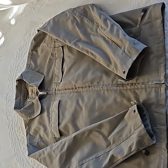 LL Bean Mens  Khaki Utility Jacket in Small - Picture 1 of 4